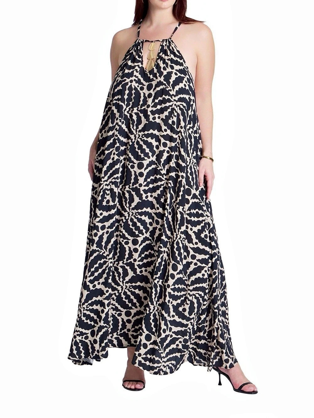 ELOQUII Animal Print Maxi Dress Size 24